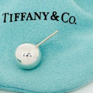 Tiffany Bead Ball Hardwear Earring Single Replacement Lost Silver Stud 10MM